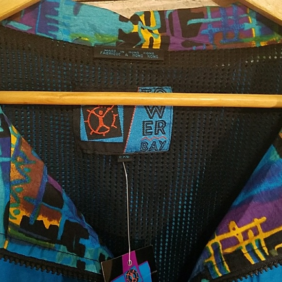 *hold** Tower Bay windbreaker jacket retro vintage - Picture 2 of 8